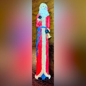 C. R. Seasons Ltd Vintage 9 1/2 Santa Claus w/bell & bag Statue​​​